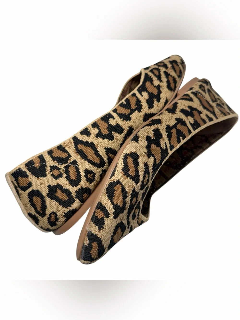 Skechers Flats 9 Cole Claw Animal Print Canvas Loafer